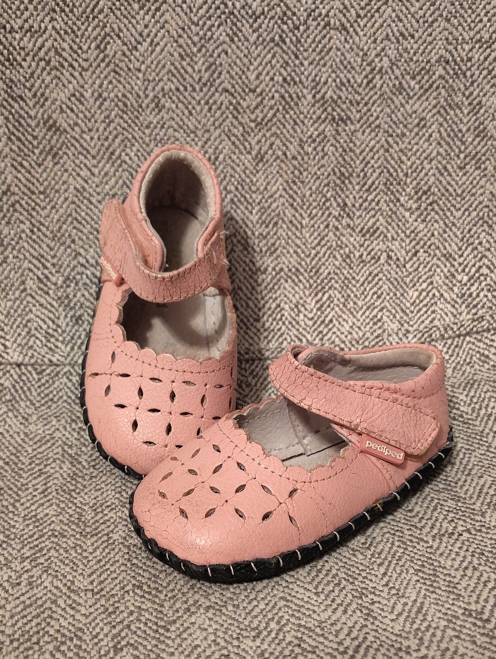 Pedipeds Pink Leather Loafer Shoe